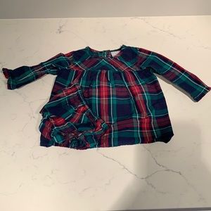 Vineyard Vines Green and Red Plaid Dress